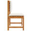 Chaise de jardin vidaXL avec coussin 2 pièces en bois d'acacia massif brun-848651943