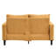 Velours côtelé orange moderne - deux pièces pour la chambre à coucher confortable avec coussin éponge et coussins de construction solide 3 places + 2 salon, chambre à coucher, canapé confortable appartement-2031810055
