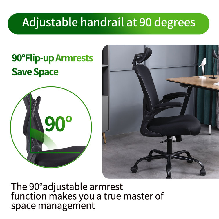 VARI - Chair - task - ergonomic - armrests - tilt - swivel - reinforced mesh - black