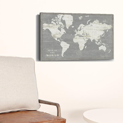 Minimalist World Map Wall Art