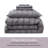 Bed in a Bag Seersucker Diamond Stitch 5 Piece Comforter Set-124623652-124871280