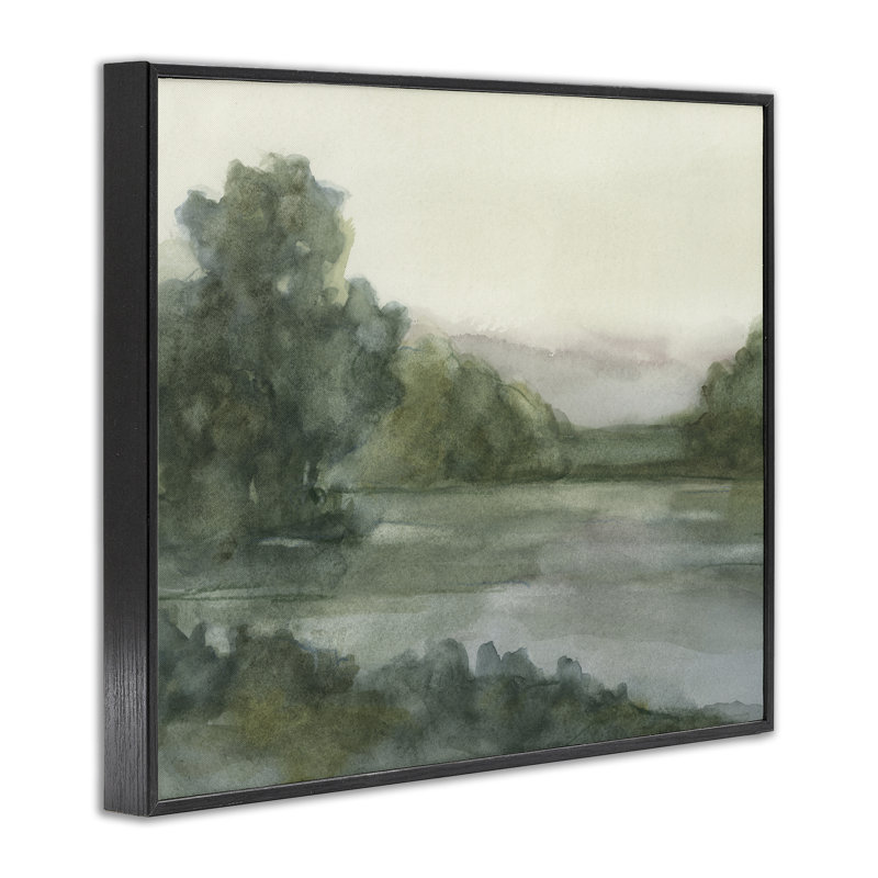 «Mauve Mountain View», estampe numérique signée Ethan Harper, Giclée encadrée noir minuit, H 24 po x l 30 po