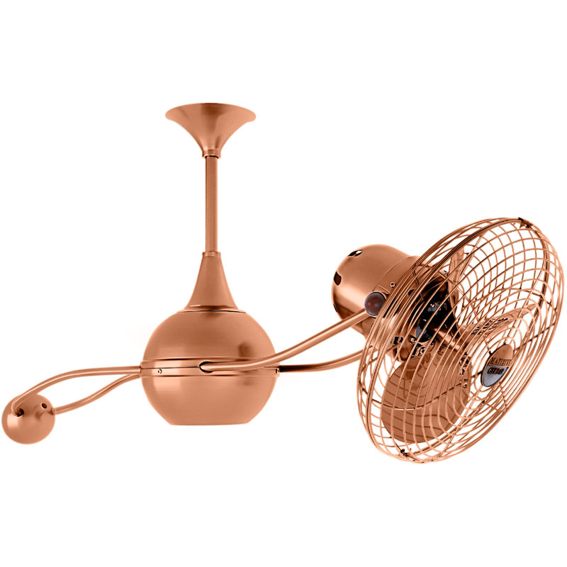 40" Brisa 2000 3 Blade Ceiling Fan, Brushed Copper