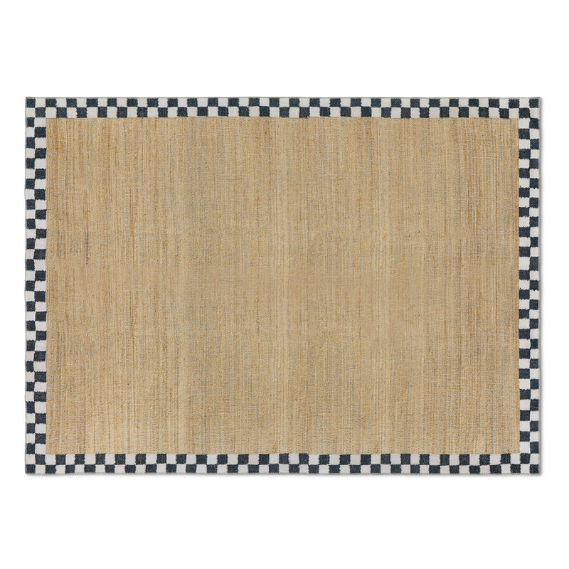 Naturals Check Washable Rug, Rectangle 8' x 10'