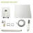Ceiling Mount Dual Shower - 10 Inch Brushed Nickel Square With Adjustable Rainfall And Detachable Handheld System Head Easy Clean Nozzle Spray-117060419