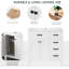 White Bathroom Cabinet With Drawers-1604093764