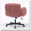 Chaise pivotante en chenille moelleuse avec accoudoirs multi-positions-1442964910