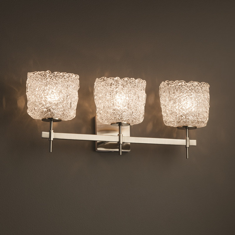 Leroux 3 - Light Dimmable Vanity Light, Brushed Nickel