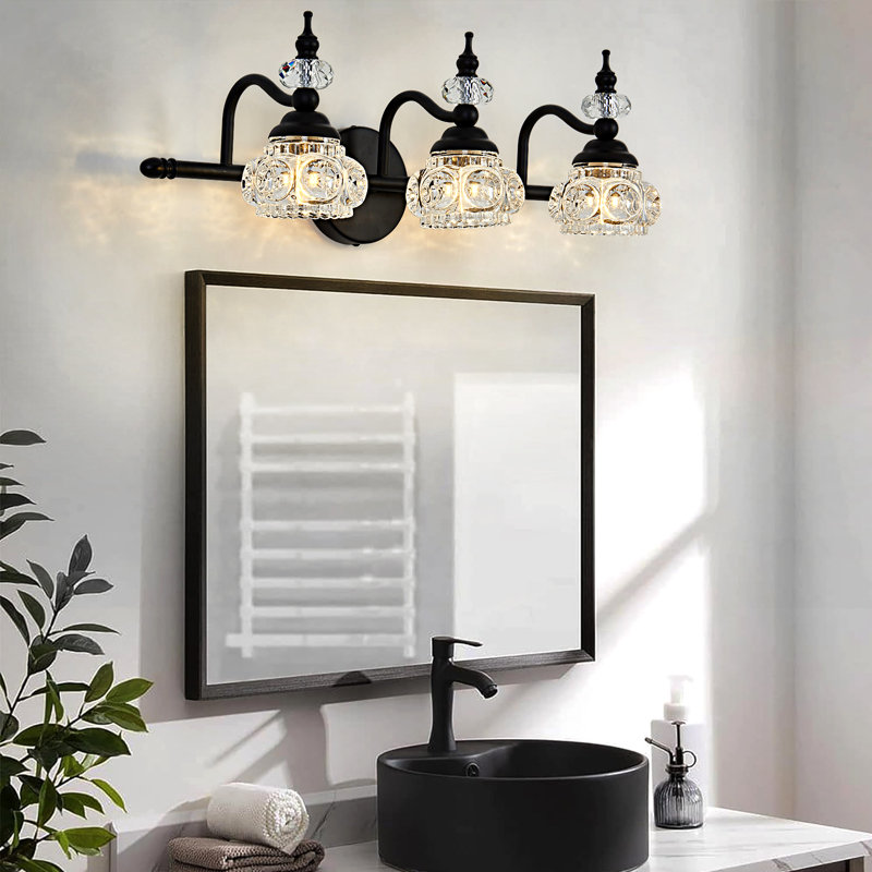 Karoline 3 - Light Dimmable Vanity Light, Black