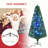6' Tall Douglas Fir Pre-Lit Artificial Christmas Tree With Realistic Branches, 24 Multi-Colour LED Lights, Fibre Optics And 230 Tips