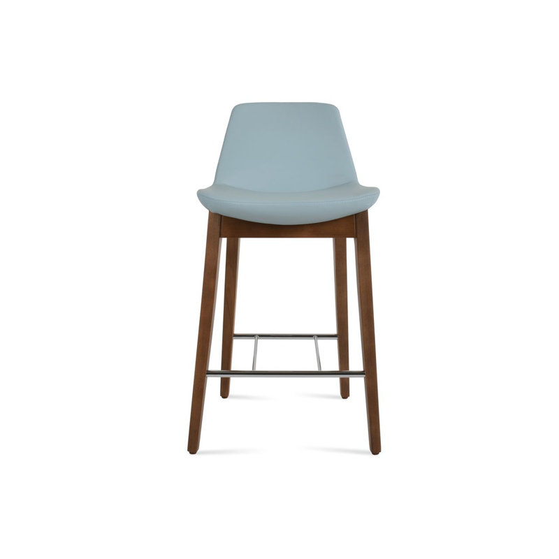 Pera HB Wood Bar & Counter Stool, Counter Stool (24” Seat Height), Mint PPM