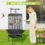 156cm Steel Play Top Floor Bird Cage with Wheels-214794507