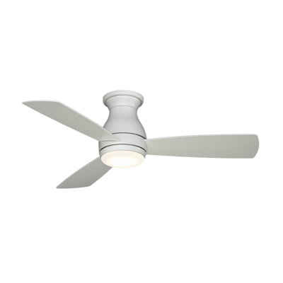 Hugh 44 inch Indoor/Outdoor Ceiling Fan with LED Light Kit - Matte White