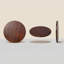 Plateau rond en bois 23,6 pouces pour table basse, table de pub, table de pub, plateaux de table en bois de pin massif durable (bois de pin, diamètre de 23,62 pouces)-125898029-125898030