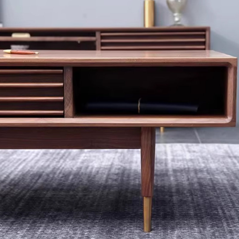 Retro minimalist line design coffee table