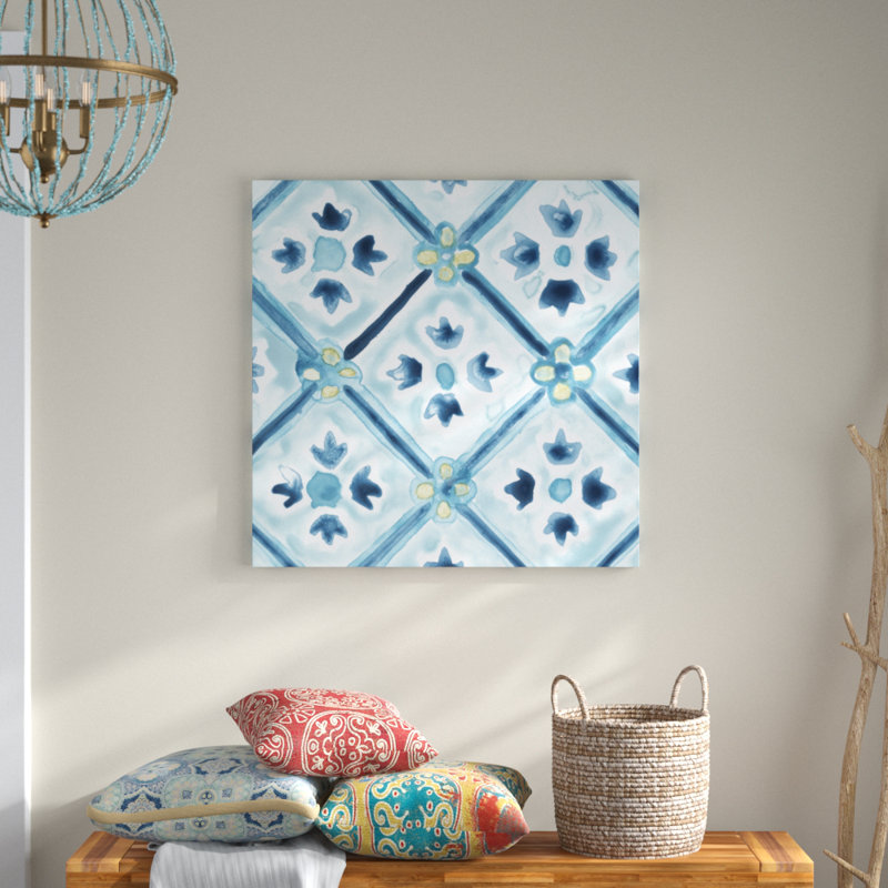 «Medallion Medley II», peinture sur toile, H 30 po x l 30 po, Toile tendue