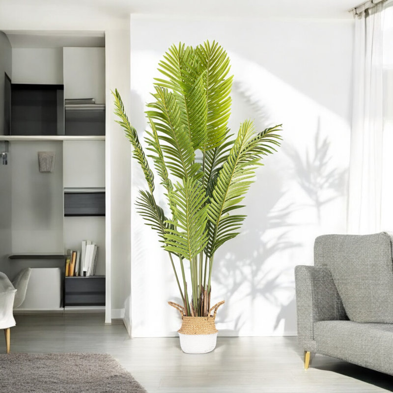 Artificial Palm Tree In Pot, 72" H x 32" W x 32" D