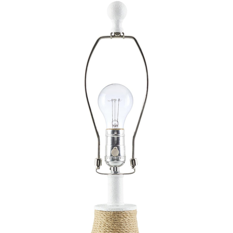 Adontae Accent Table Lamp, White