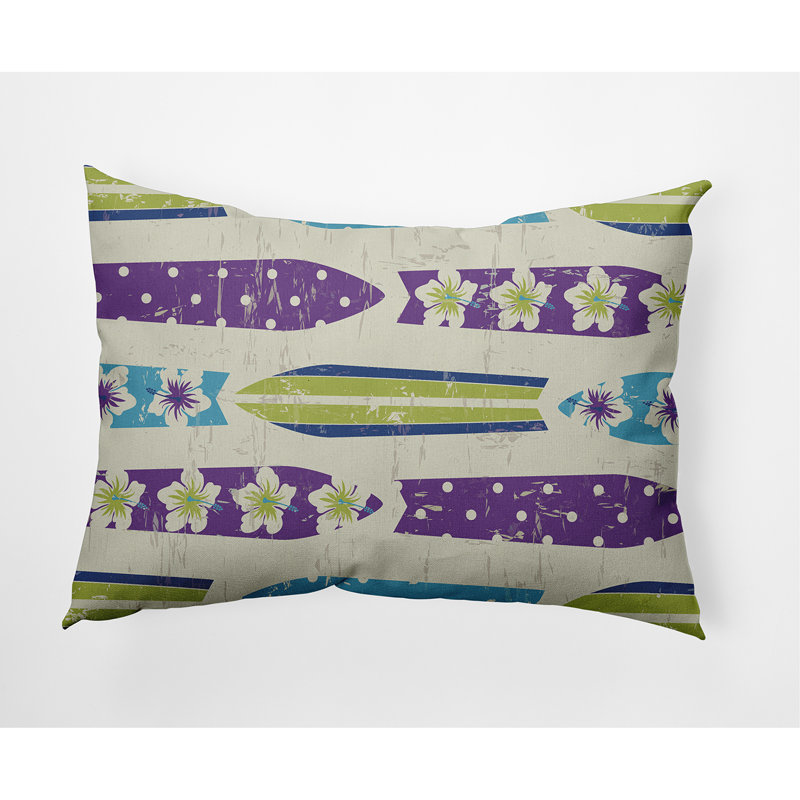 Dean Outdoor Reversible Throw Pillow, Purple