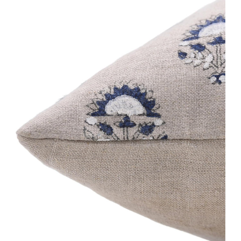 Housse de coussin intérieur / extérieur Floral Linen, 20 po x 20 po
