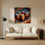 «Music Bongo Drums», art mural en métal brun-603749078