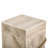 Outdoor Wood Grain Square MGO Side Table with Simulated Braided Cord