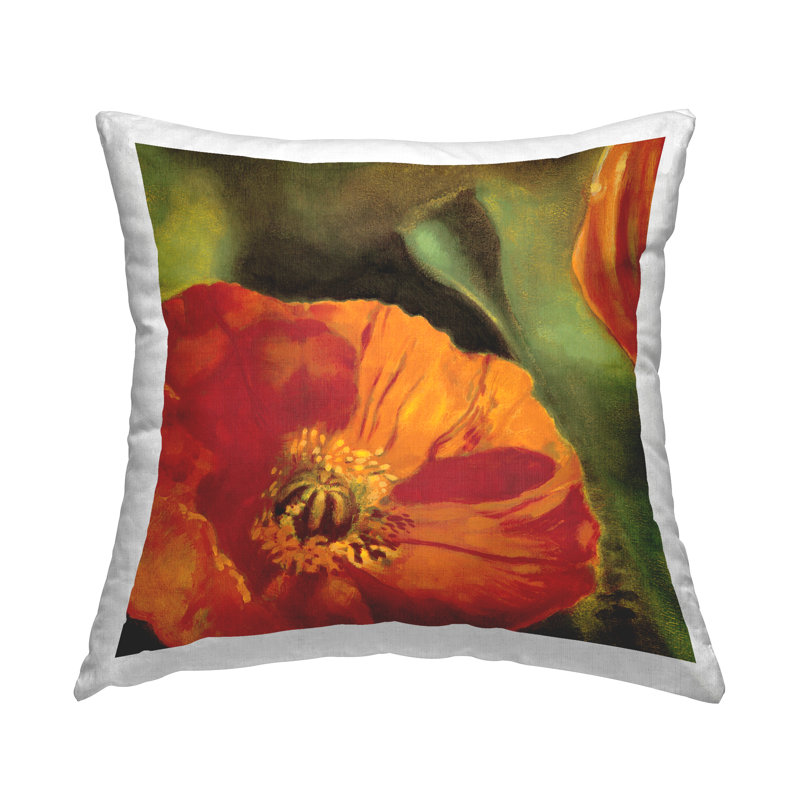 Coussin Poppy Blooming Nature