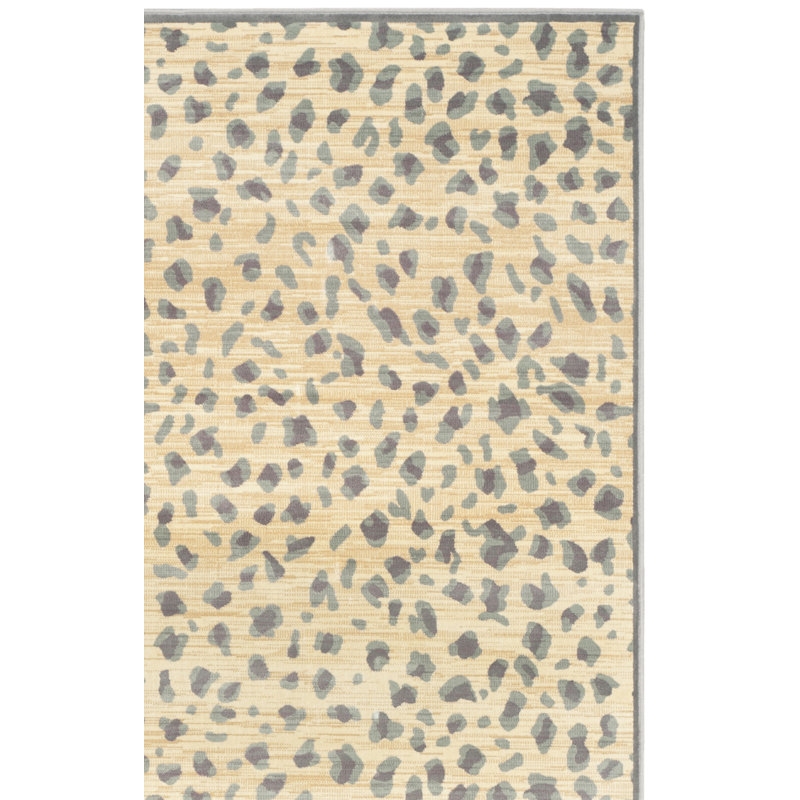 Martha Stewart Viscose Pile Animal Print Rug, Rectangle 4' x 5'7"