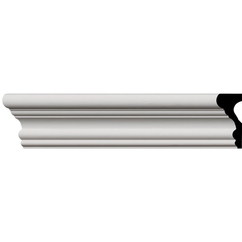 Traditional White Urethane Crown Panel Moulding 94.5"