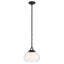  Luminaire suspendu 1 lumière avec verre extérieur transparent et verre intérieur opale-111187551-111187549