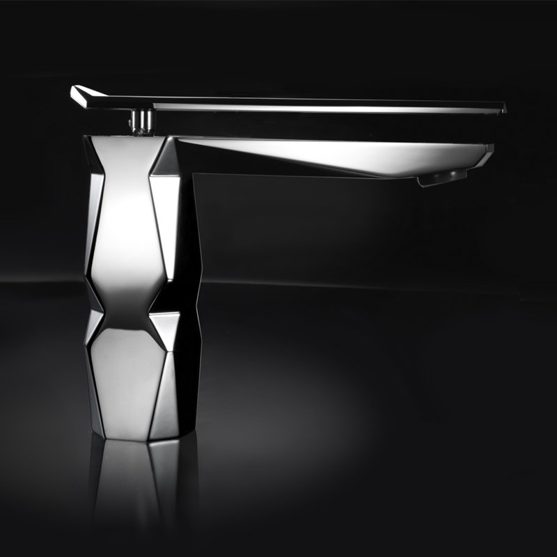 Ikon Low Luxury Single Hole Bathroom Faucet, Polished Chrome