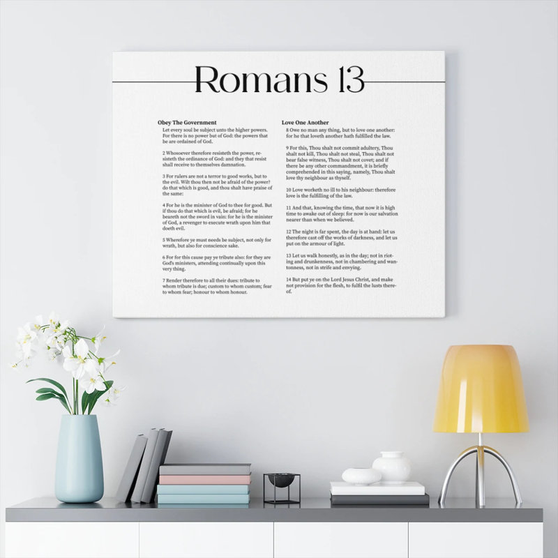 Romans 13 - Wrapped Canvas Print, 61cm H x 76cm W