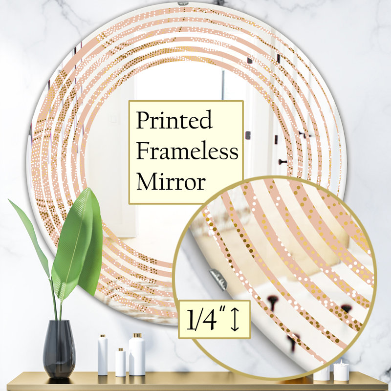 Miroir mural Wave, H 31,5 po x l po