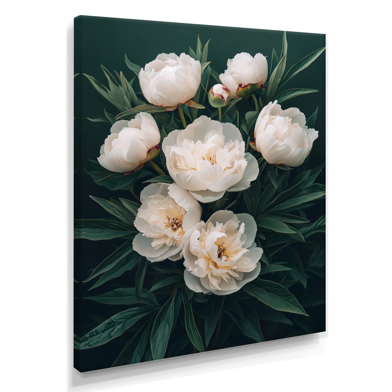 Beese - Floral Canvas Wall Art, H 32 po x l 16 po, Toile tendue, Ne s’applique pas