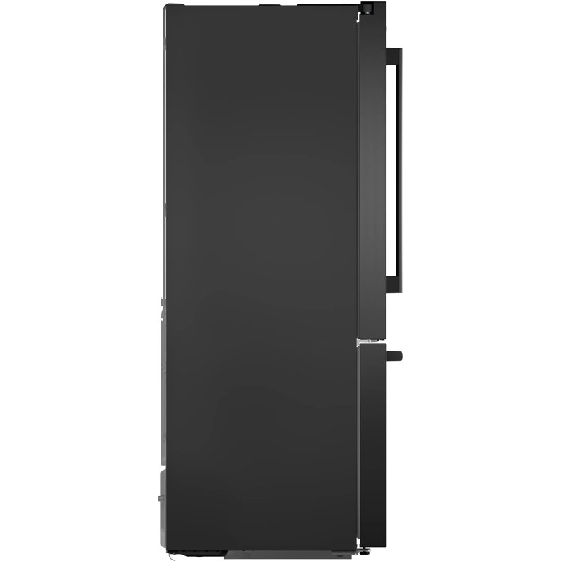 Free-Standing Fridge-Freezer, Black Stainless Steel