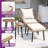 Ensemble bistro 5 pièces en osier pour patio avec repose-pieds et table d'appoint