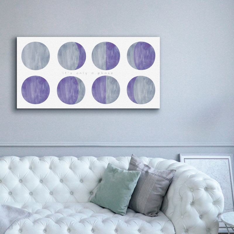  «A Phase F» par Erin Clark, art mural sur toile, 60 po x 30 po, H 30 po x l 60 po x P 1,5 po