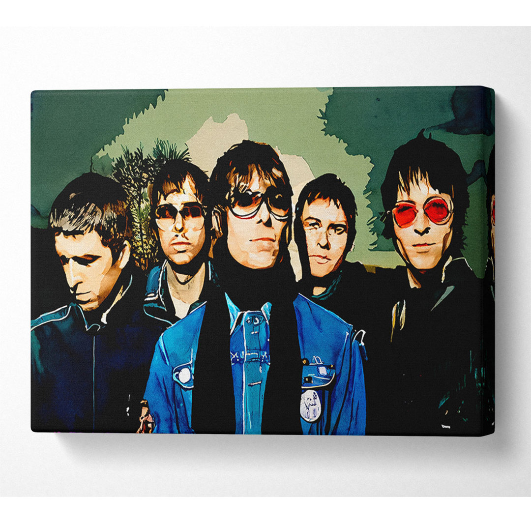 Oasis Pop Art Colour - Kunstdrucke auf Leinwand