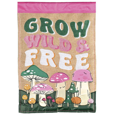 Flag Mushrooms Grown Wild & Free 13x18
