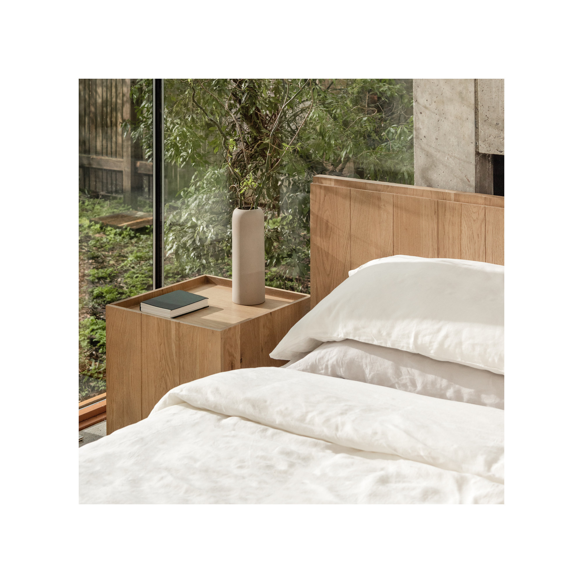 Odette Solid Wood Bed, King