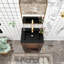 Meuble-lavabo simple 24 po avec surface solide Rheo