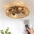 19.69" Blades Classic Caged Ceiling Fan With Remote Control And Light Kit Included