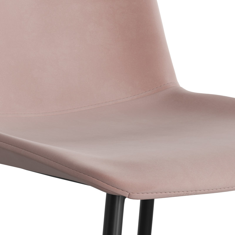 Kody Velvet Upholstered Dining Chair, Blush