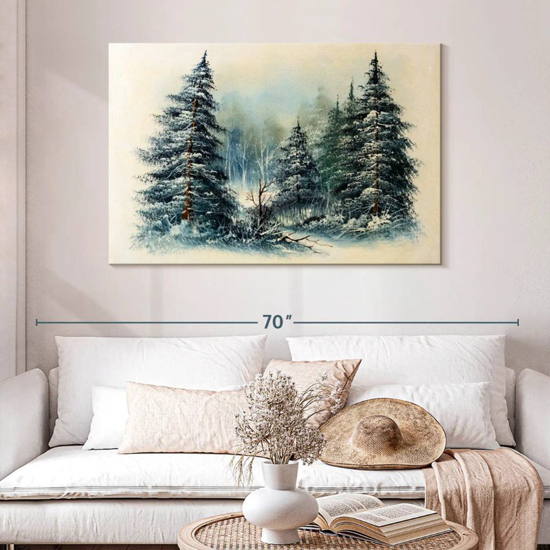 Harnek Winter Evergreen Forest, H 32 po x l 48 po