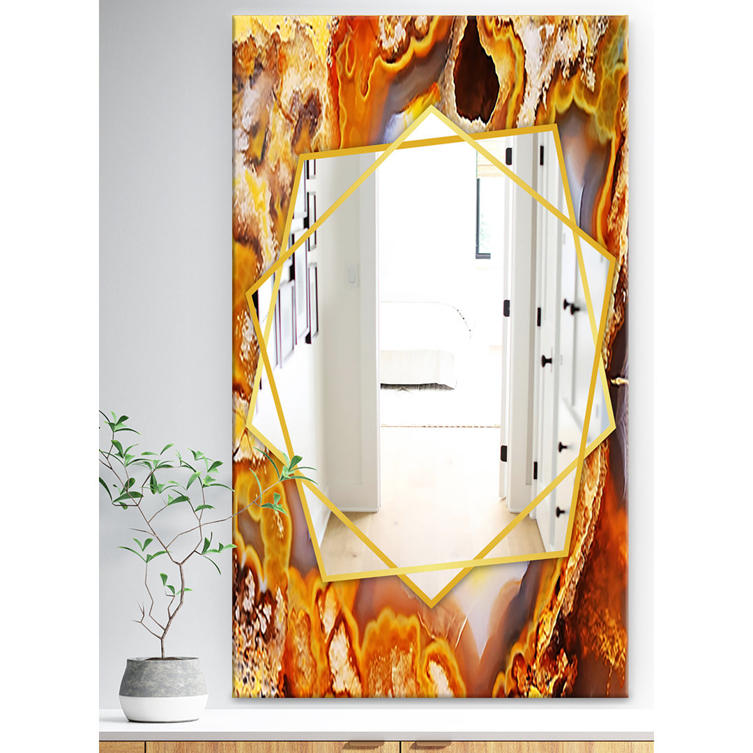 Fire with Rrystals Traditional Wall Mirror East Urban Home 