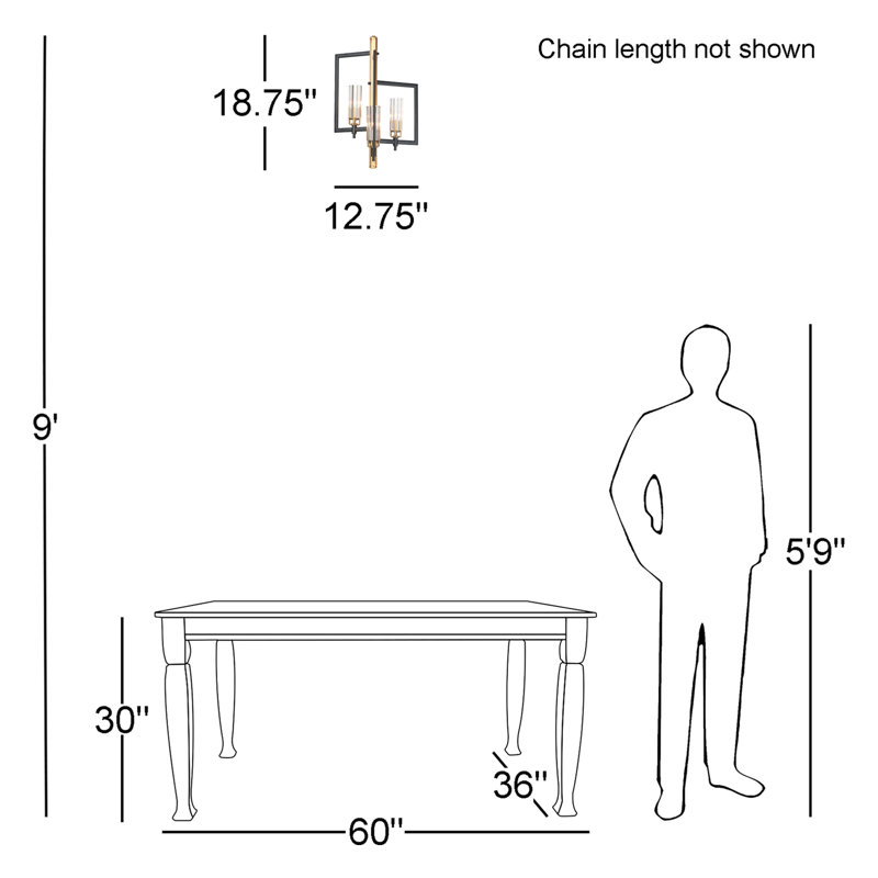 Vivaan 3 - Light Dimmable Geometric Chandelier