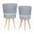 Gris / blanc / brun naturel est en rupture de stock