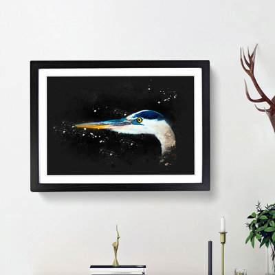 Heron Portrait - Picture Frame Graphic Art Print