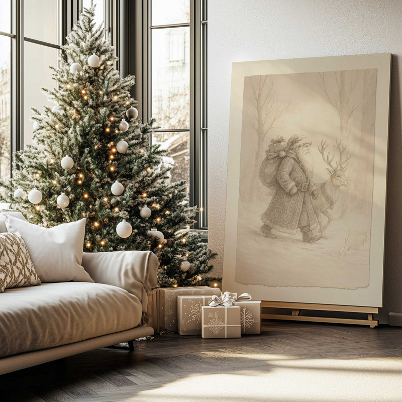 «Old Saint’s Journey», reproduction d'art sur toile, H 12 po x l 8 po, Toile tendue avec châssis