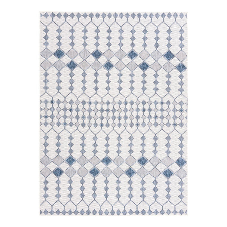 Ivory Traliccio Indoor/Outdoor Trellis Rug